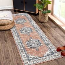 Boho Washable Runner Rug Entryway Rug Vintage Tri-Bal Non Slip Kitchen Rugs Bathroom Rugs Soft Rugs For Bedroom Throw Rugs Stain Resistant Carpet For Laundry Hallway - 橙色-2*6FT - 查看 9