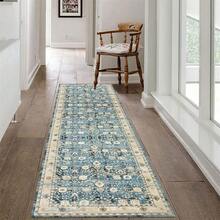 1 件长走廊地毯垫，可洗防滑仿羊毛地毯，适用于入口通道/跑道 - 彩色 - 查看 11