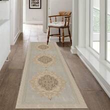 1 pieza Alfombra pasillo impermeable de imitación lana, felpudo no deslizante para pasillo, pasillo, entrada, uso doméstico