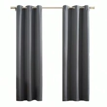 Blackout Curtains In Thick PVC Fabric 2.80 X 2.30m Wholesale Colors Bedroom Blackout - 灰色 - 查看 1