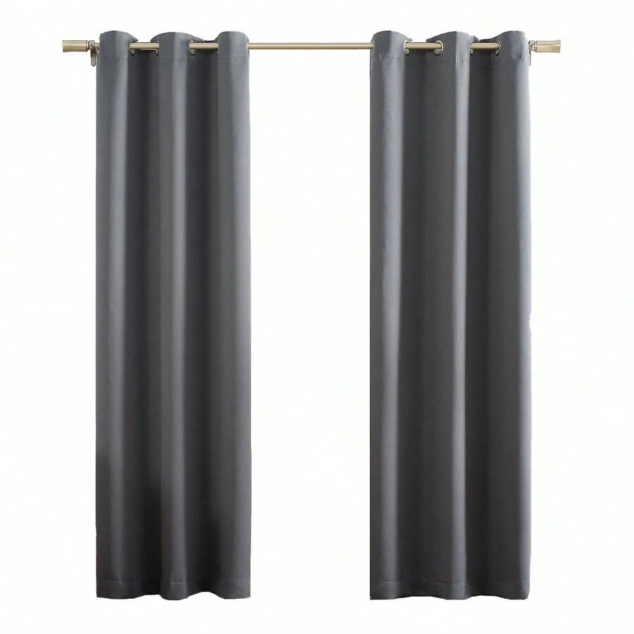 Blackout Curtains In Thick PVC Fabric 2.80 X 2.30m Wholesale Colors Bedroom Blackout - 灰色 - 查看 1