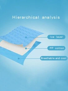 1 件多用途冷却垫，透气可洗薄宠物垫，适合小型/中型/大型猫狗，夏季睡觉（重要提示：这是一种薄垫子，而不是厚冰状材料）