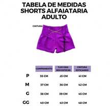 KIT OF 3 CHIC TAILORED LINEN SHORTS FOR ADULTS - PP To GG - 綠色,黑色和紅色 - 查看 7