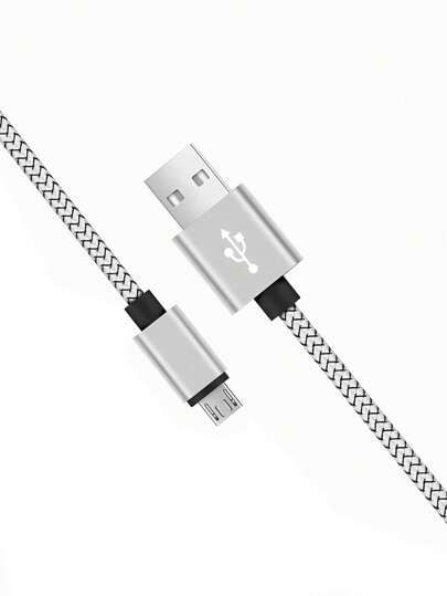 20W Micro USB 数据线 [1/2 条装/3.3/6.6/9.9 英尺]，快充线，安卓充电线，长款安卓手机充电线，兼容三星 Galaxy S7 S6 Edge J7 S5 Note 5 4 G4 K40 K20 MP3 诺基亚快速数据线