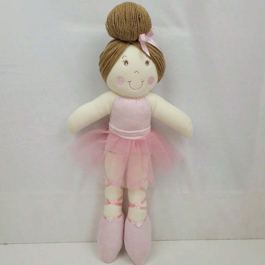 Ballerina Doll 50cm Skirt With Tulle And Various Prints Toys And Decorations - 玫瑰色薄紗裙芭蕾娃娃 - 查看 1