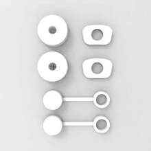 6 个硅胶防溢盖、吸管盖、盖子、密封件适用于 40 盎司和 30 盎司的玻璃杯，包括吸管盖、防漏密封和防溢盖（适合 1.0 和 2.0 盖子，透明、粉色、白色、黑色） - 彩色 - 查看 15