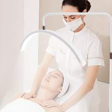 LED Beauty Light, Eyelash Extension Half-Moon Light, Adjustable Stand And Color Temperature, For Skin Care, Nail Art, Eyebrow, Tattoo Floor Lamp - 查看 8