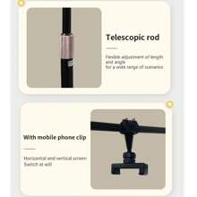 LED Beauty Light, Eyelash Extension Half-Moon Light, Adjustable Stand And Color Temperature, For Skin Care, Nail Art, Eyebrow, Tattoo Floor Lamp - 查看 7