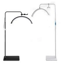 LED Beauty Light, Eyelash Extension Half-Moon Light, Adjustable Stand And Color Temperature, For Skin Care, Nail Art, Eyebrow, Tattoo Floor Lamp - 查看 1