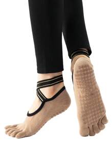Calcetines de 5 dedos antideslizantes para mujeres para baile, entrenamiento, Pilates y yoga - Multicolor - Ver 10