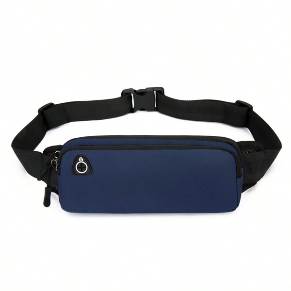 Nouveau sac banane en nylon imperméable en stock, sac banane de fitness pour jogging et course, porte-monnaie mode