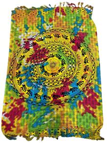 Tidye Women's Polyester Sarong With Colorful Elephants - 黃色 - 查看 1