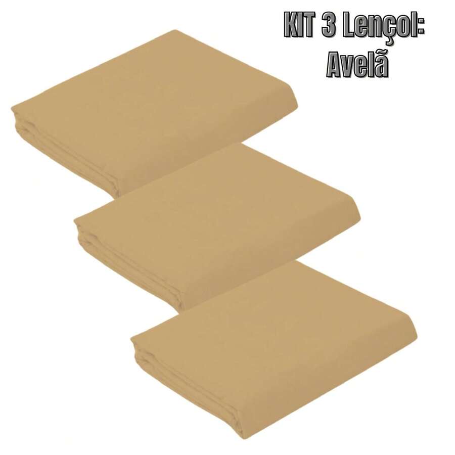 Kit With 3 Sheets For Mini Crib With 200 Thread Count Percale Elastic - 銅色 - 查看 1