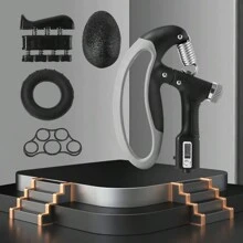1 peça Kit Fortalecedor de Pegada - Fortalecedor de Antebraço com Esticador de Dedos, Bolas de Pegada e Anel de Pegada para Treinamento de Força de Mão