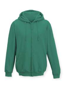 SUDADERA BÁSICA LISA CON GORRO Y BOLSILLOS PARA DAMA - Verde - Ver 6