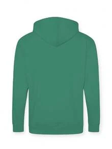 SUDADERA BÁSICA LISA CON GORRO Y BOLSILLOS PARA DAMA - Verde - Ver 7