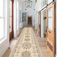 1 件长走廊地毯垫，可洗防滑仿羊毛地毯，适用于入口通道/跑道 - 彩色 - 查看 5
