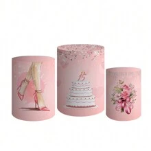 Round Party Panel Kit And Cylinder Trio 15th Birthday Party Theme 3 - Multicolor - View 4