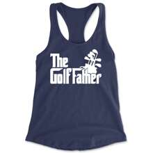 The Golf Father Golfing Dad  Racerback Tank Top For Women