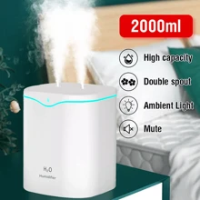 2L Essential Oil Aroma Diffuser Aromatherapy Ultrasonic Humidifier Air Purifier - White - View 1