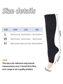 3双装露趾压缩袜，男女通用，最佳支撑防滑，旅行圣诞礼物，送给朋友、父母、上班、运动、健身房、跑步、徒步、骑行等场合的理想之选。