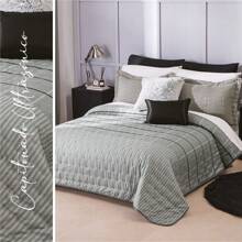 EDREDON LIGERO DOBLE VISTA ESTAMPADO, Colchas Concord - GRAY - Ver 4