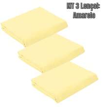 Kit With 3 Sheets For Mini Crib With 200 Thread Count Percale Elastic - 黃色 - 查看 1