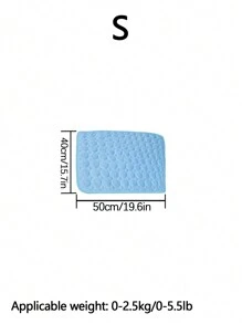 1 件多用途冷却垫，透气可洗薄宠物垫，适合小型/中型/大型猫狗，夏季睡觉（重要提示：这是一种薄垫子，而不是厚冰状材料）