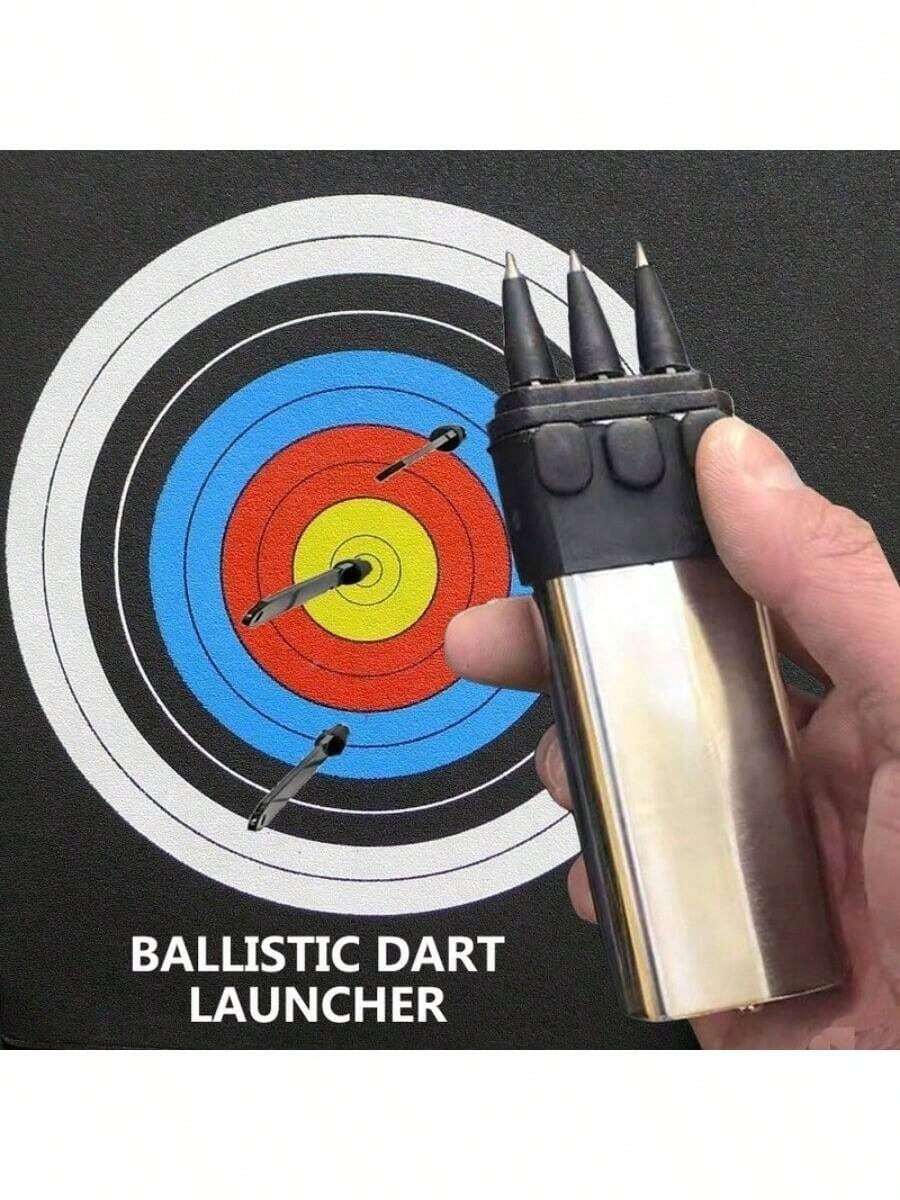 POPOTR Huge Power Throwing Dart Gun Hunting Tool Quiet Pleasant Surprising Gift Stress Relief Toy - Black - View 1