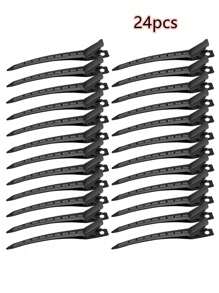 Hair Clips For Styling Sectioning - Alligator Hair Clip For Long Curl Thick Hair, 24 Packs Duck Bill Clips Black Metal Salon Clips, Hair Roller Clips, Pin Curl Clips, Hair Tools, Hair Products And Accessories For Barber Salon Beauty Back To School, Travel Holiday Essentials, Slick Back Brush, Hair Dryer, Hair Spray, Curly Hair Products, Hair Cutting Scissors, Christmas, Barbershop, Hairdressing, Hair Dryer, Curly Hair Brush, Hairdressing Equipment, Hairstyle, Hairdressing, Barber, Barber Accessories, Barbershop, Hairdressing Equipment