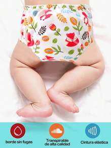 Pantalones de entrenamiento de pañales para bebés - Multicolor - Ver 1