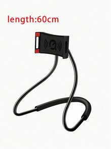 1 件多功能挂脖式手机和平板电脑支架，适用于办公桌、汽车的创意颈挂式手机支架，多功能通用颈挂式支架，兼容 、Android 手机，生日、家人、朋友的礼物，360 度旋转，床上颈挂式支架，手机支架 - 多色 - 查看 10