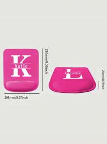 1pc Customized Wrist Support Mouse Pad Personality Custom Name Initials A To Z  Pattern Computer Game Mouse Pad Personal Tailor  Eva Ergonomic Mousepad Wrist Pad Laptop Tablet Mouse Pad Wrist Rest Drop Shipping Comfortable Mouse Mats For Office Accessories