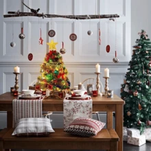 Mini Small Christmas Tree With LED Lights Tabletop Artificial Xmas Ornament Gift For Holiday ,Christmas Party Decorations And Daily Furniture Decoration - Multicolor - View 8