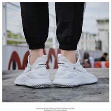 Fashion Casual Lightweight Tennis Shoes For Men And Women, For Running, Traveling And Daily Work - 白色 - 查看 4