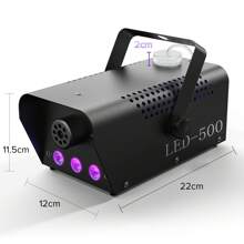 500W Fog Machine 3 RGB LED Stage Smoke Special Effect With Remote Control Preheating Indicator For Halloween Home Carnival Party Musical Show Wedding Club Bar KTV Disco DJ(Liquid Not Include) - 4 PCS - View 8