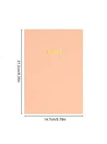 1 Stück 200 Seiten Notizbuch in gedämpften Farben im A5 Format, hochwertigem PU Ledereinband, minimalistisches Design, Tagebuch, Büronotizblock