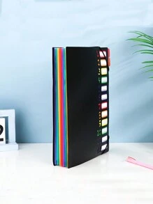 1件/2件文件夹彩虹A4资料整理器，文件夹整理器 - 文件夹整理器，大容量韩国简约办公文具 - 彩色 - 查看 6