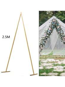 Triangle Metal Arch Backdrop Stand Garden Arbor Wedding Party Decorations Rack - 1 - View 1