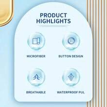 8 件装可重复使用卫生巾套装 - 柔软蓝色摇粒绒，防水、可洗、透气，日常舒适 - 经期护理和卫生保健的每月必需品