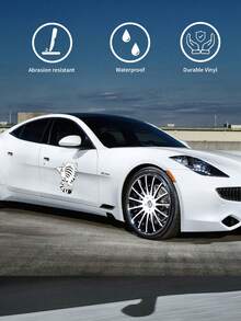 1pc New 3D Cute Cat Car Sticker Universal Self-Adhesive PVC Vinyl Racing Decal For Car, Home, Laptop - Kitten - View 6