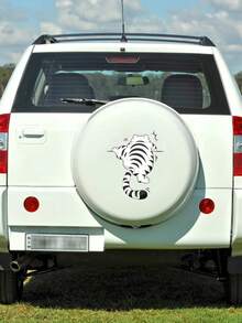 1pc New 3D Cute Cat Car Sticker Universal Self-Adhesive PVC Vinyl Racing Decal For Car, Home, Laptop - Kitten - View 3