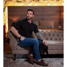 Versatile And Comfortable Men's Oxford Suede Dress Shoe - Cà phê nâu - Xem 2