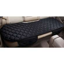 Black Universal Rear Car Seat Cover Plush Protector Non-Slip Mat Chair Cushion UK