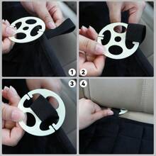 Black Universal Rear Car Seat Cover Plush Protector Non-Slip Mat Chair Cushion UK