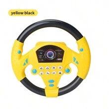 1pc Children/Toddler Steering Wheel Toy, Simulation Driving Co-Pilot Wheel 360° Infinite Rotation, Simple & Easy To Play, Comfortable Grip, Stable Suction Cup, Sound & Light Effects, Montessori Early Education Intelligent Toy, Stroller Accessory, Random Color - Multicolor - View 14