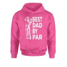 Best Dad By Par Golfing Gift For Father Youth-Sized Hoodie