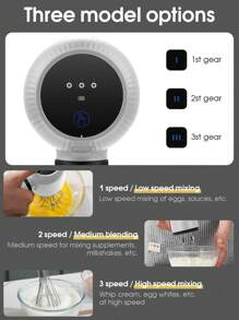 Wireless Handheld Blender, Electric Mixer, Electric Egg Beater, Milk Frother, Home Baking Cake Cream Mixer, Stainless Steel Mixer, Christmas Kitchen Appliances