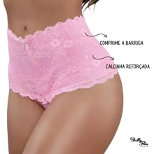 Kit 5 Panties High Waist Belly Cincher Adult Female Cotton Lining Cheap Postpartum Pregnancy - 彩色 - 查看 8