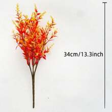 1pc/2pcs Artificial Plants Bouquet With Eucalyptus Leaves, Leaves, Lavender, Simulated Fall Leaf Fake Plants, Used For Diy Flower Wall, Scene Layout, Living Room And Bedroom Vase Flower Arrangement, Wedding, Party, Home Decoration, Desk Stuffing.Halloween Decoration Autumn Leaf Harvest Thanksgiving Christmas Supplies, Home Decor,Table Decor,Farmhouse Decor,Fall Autumn Decor Christmas Decorations Room Decor - Style a - View 13